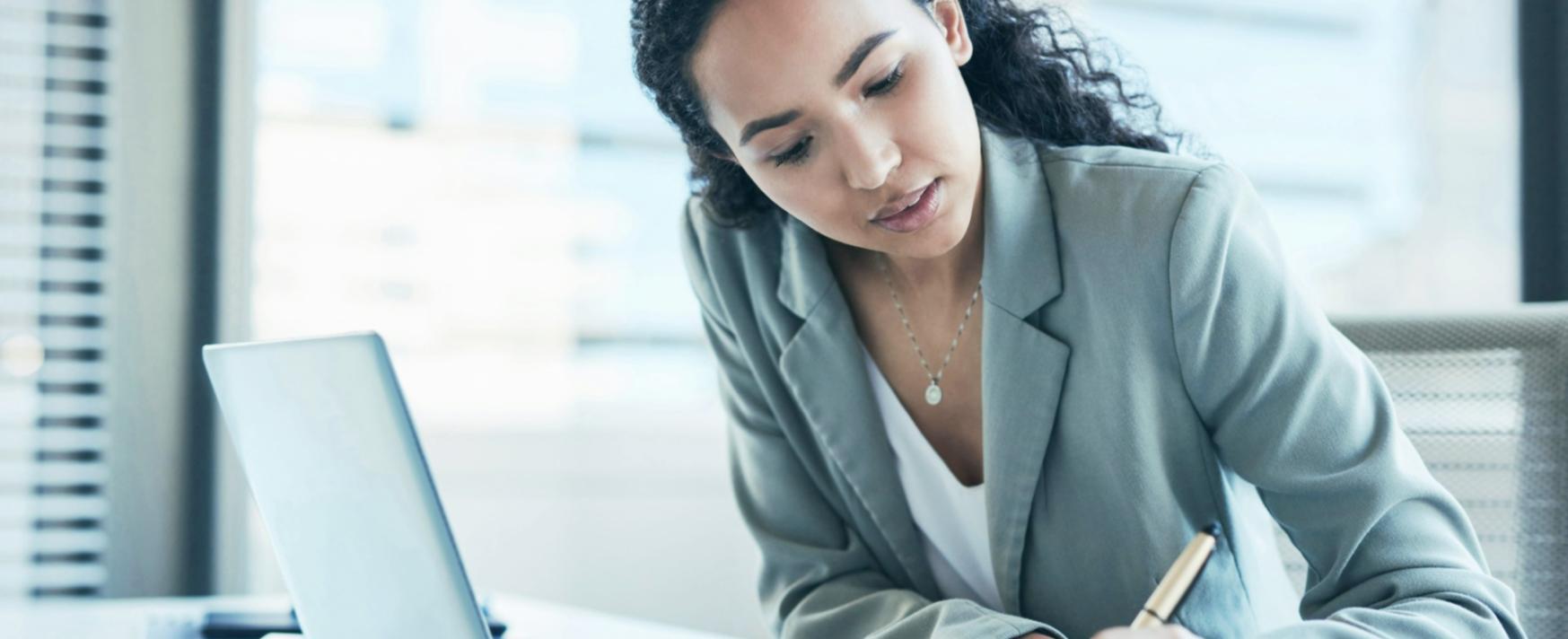 International student reviewing budget planning documents